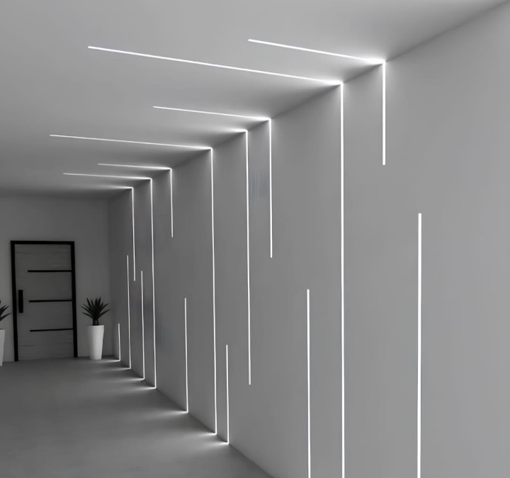 Iluminação LED em corredor